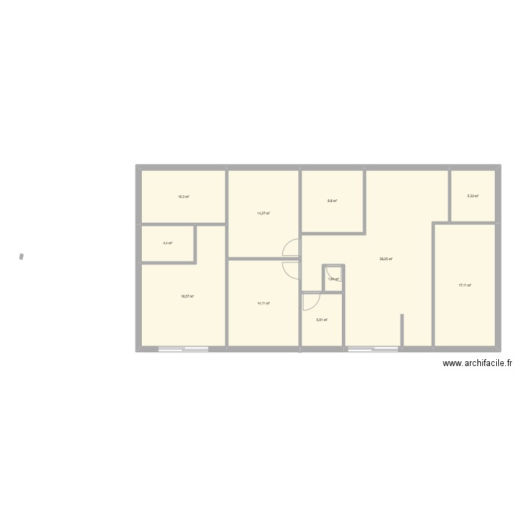 PLANV2. Plan de 11 pièces et 137 m2