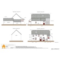 Plan de Façade Fermette 1678 - Avant Travaux