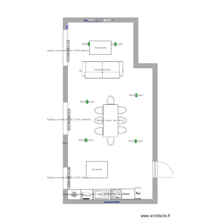 Maison projet. Plan de 0 pièce et 0 m2