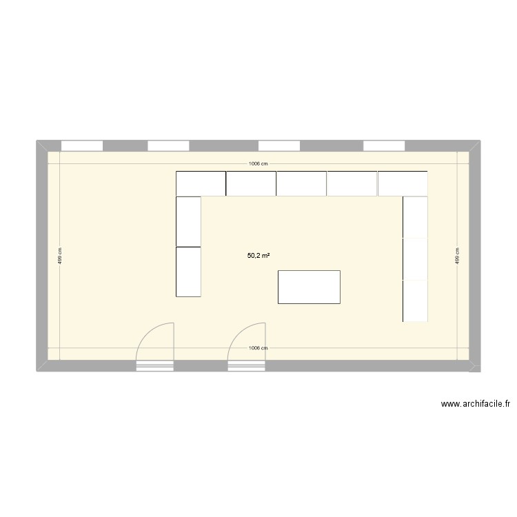 SALLE DE REUNION. Plan de 1 pièce et 50 m2