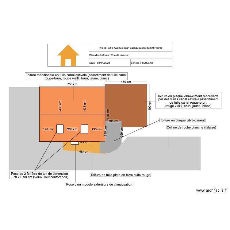 Vue de dessus. Plan de 0 pièce et 0 m2