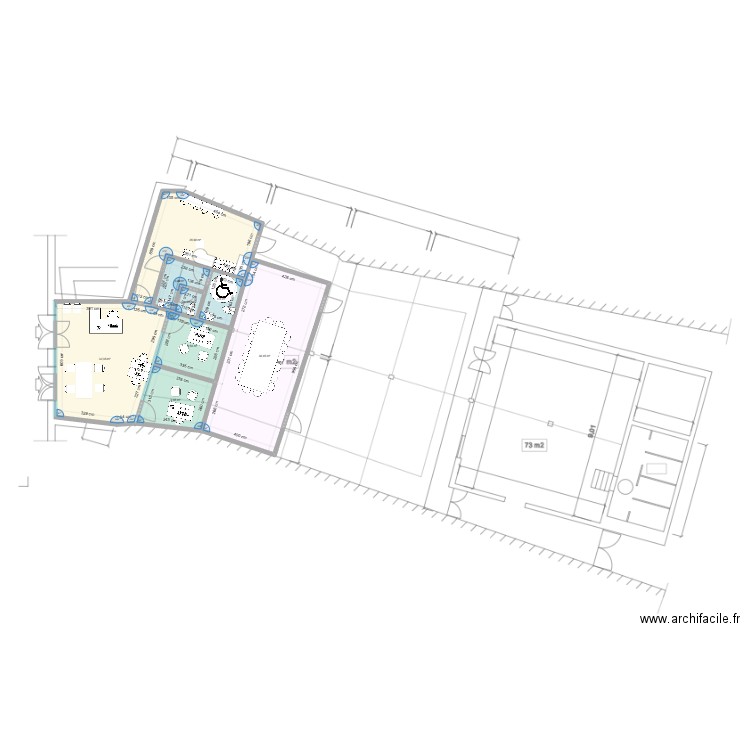 quillan 2. Plan de 8 pièces et 123 m2