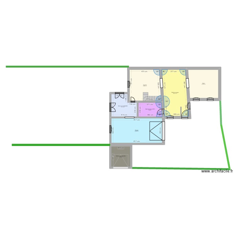 Projet 2025 garage. Plan de 7 pièces et 139 m2