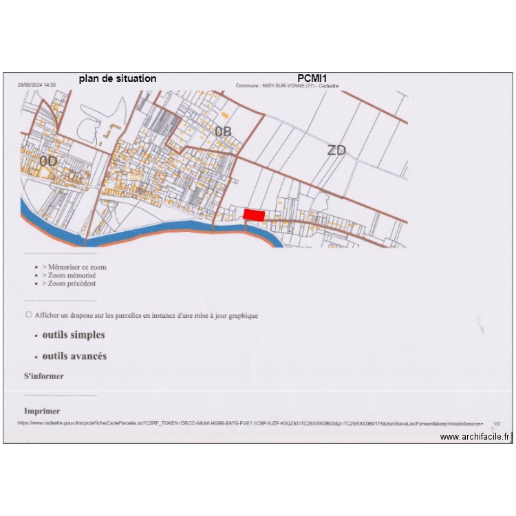 plan de situation                          misy. Plan de 0 pièce et 0 m2