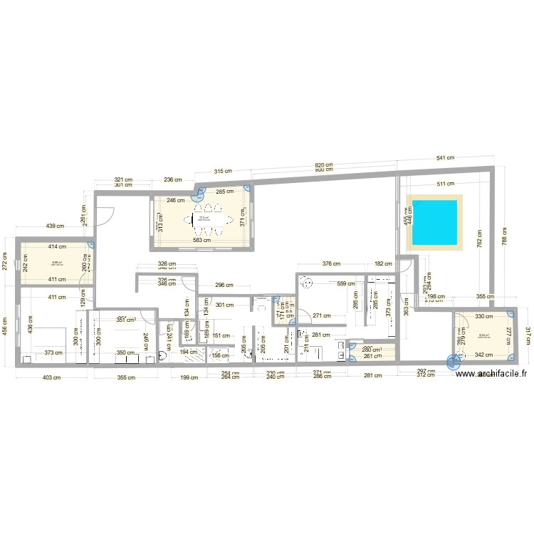 LOFT 2. Plan de 5 pièces et 41 m2