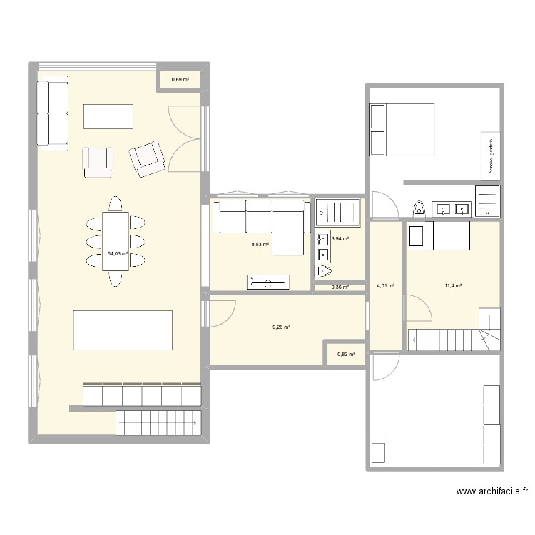 LINKEBEEK 1. Plan de 9 pièces et 93 m2