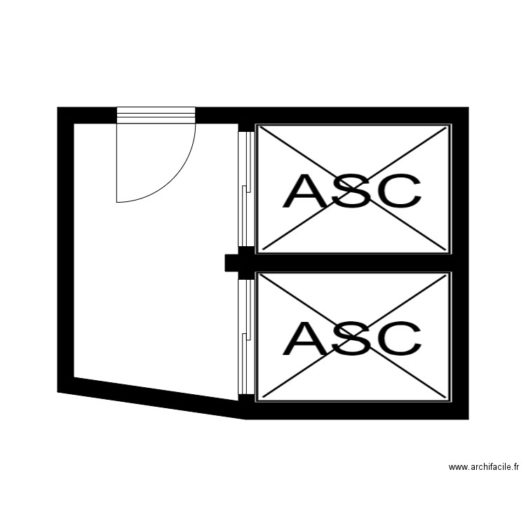 DSFSFSFD. Plan de 3 pièces et 22 m2