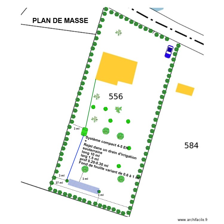 tournie plan 2 drain 1.5 ml. Plan de 0 pièce et 0 m2