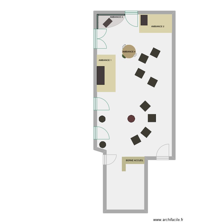 SRF 2024. Plan de 1 pièce et 81 m2