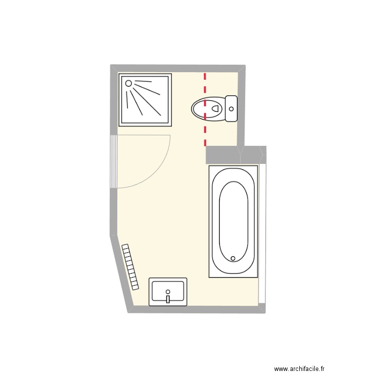 Etat_Actuel_reinhardsmunster. Plan de 1 pièce et 7 m2