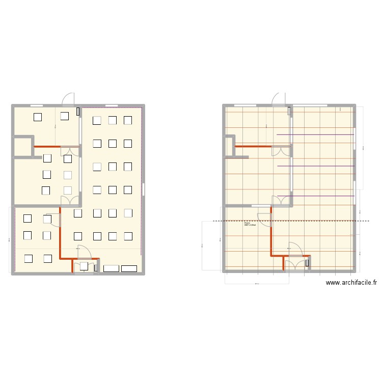 LH Patisserie. Plan de 12 pièces et 246 m2