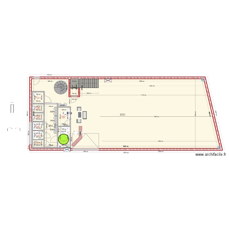 PLAN DEF.4.1. Plan de 17 pièces et 477 m2