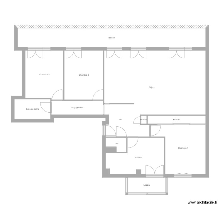 guinet. Plan de 15 pièces et 132 m2