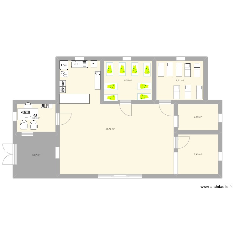 MAM grandi'ose. Plan de 7 pièces et 86 m2