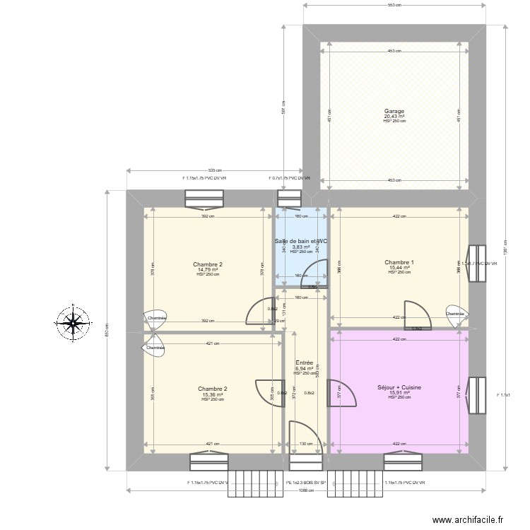 ML24015930. Plan de 9 pièces et 241 m2