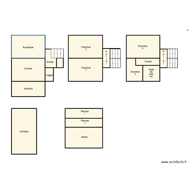 QUIMPER MACLEOD. Plan de 20 pièces et 65 m2