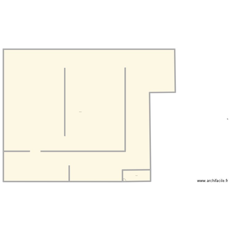 Plan biere de la rade. Plan de 2 pièces et 1820 m2