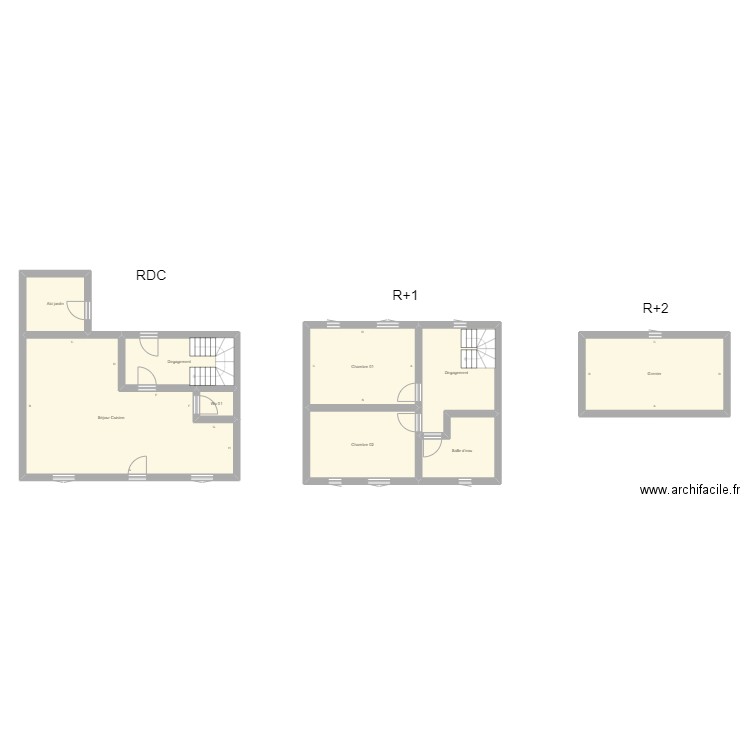 350602031. Plan de 9 pièces et 128 m2