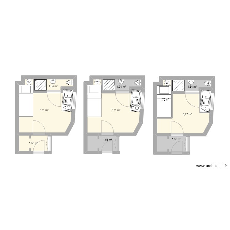 Bailleul Foch. Plan de 10 pièces et 32 m2