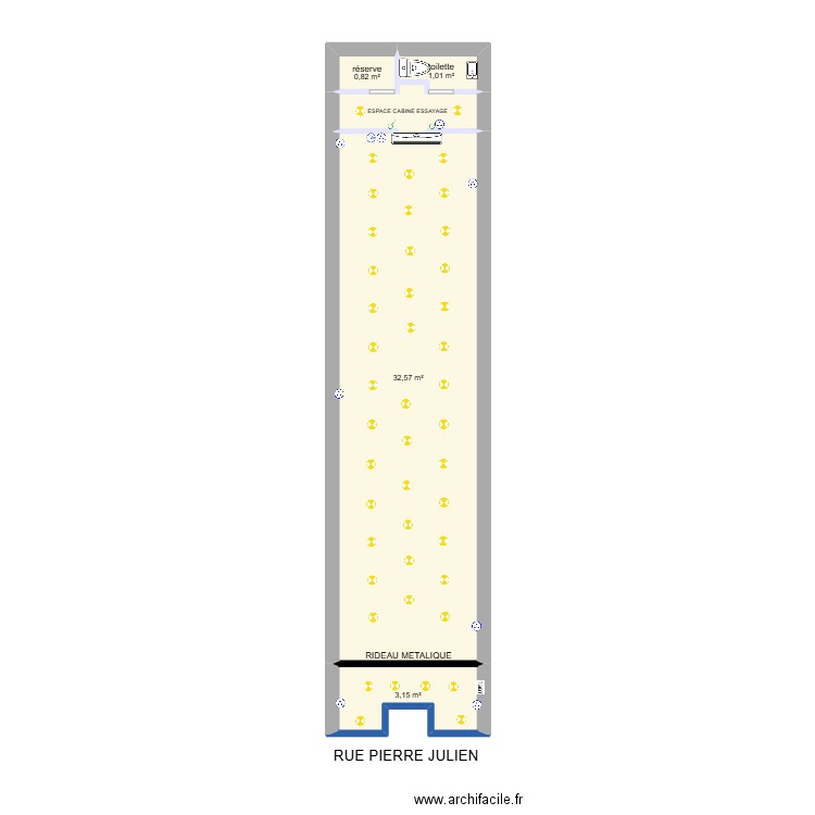 plan montelimar cv. Plan de 4 pièces et 38 m2