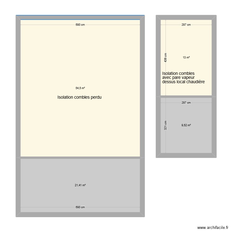 honecker. Plan de 4 pièces et 98 m2