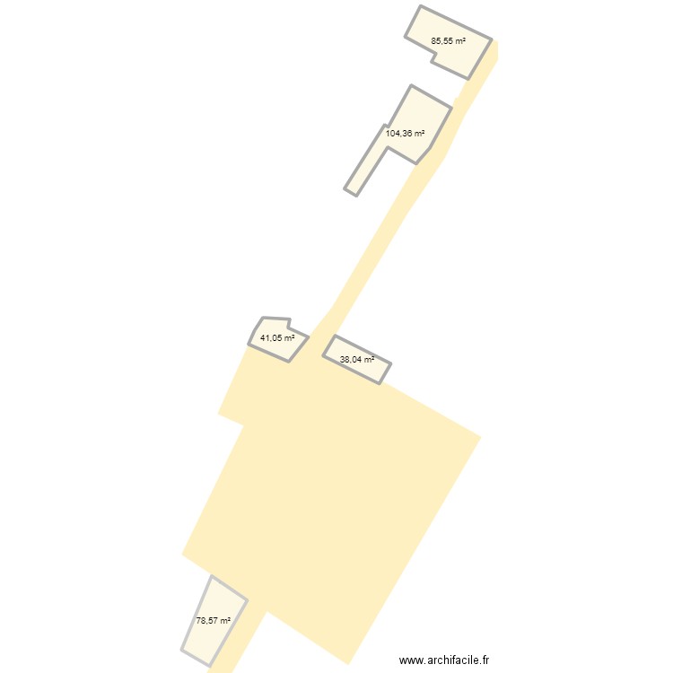 extension. Plan de 11 pièces et 694 m2