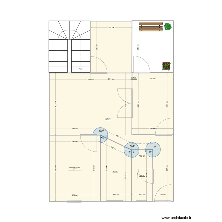 Bessa1. Plan de 5 pièces et 42 m2