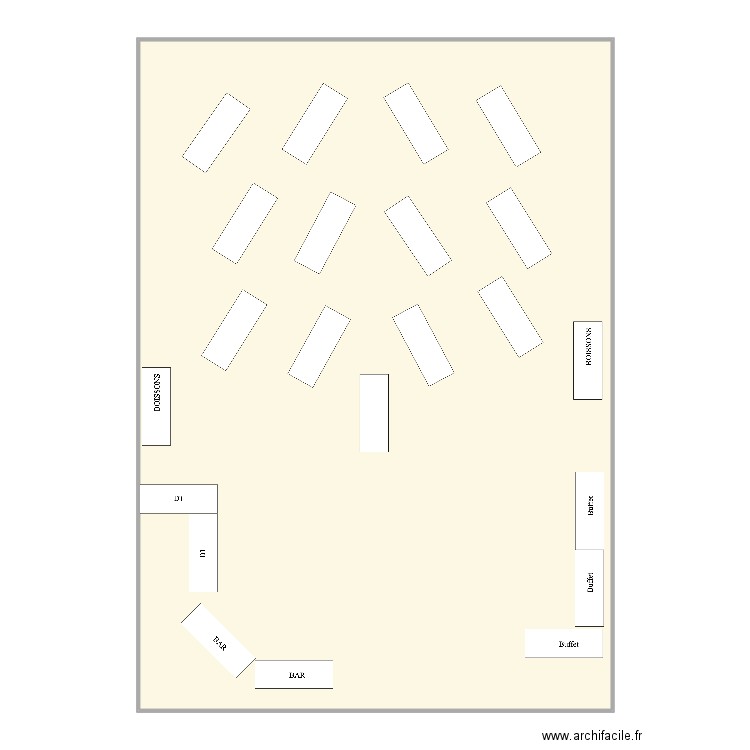 50 ans. Plan de 1 pièce et 204 m2