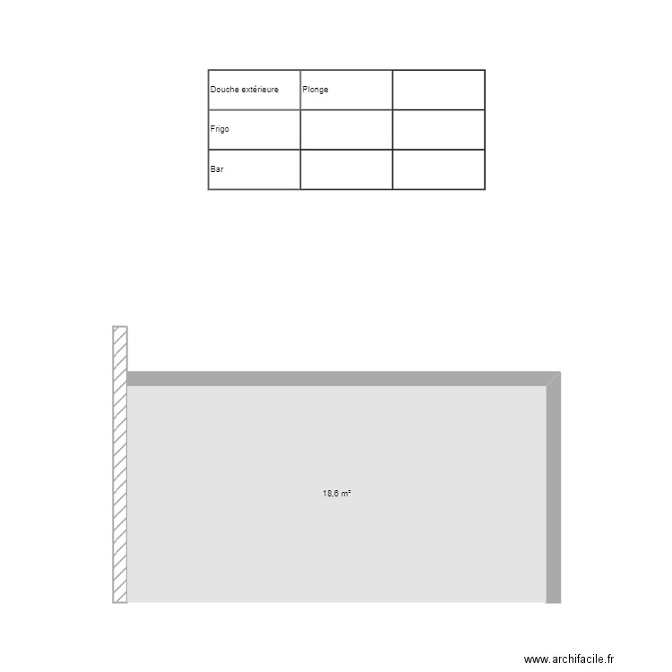 POOL HOUSE. Plan de 0 pièce et 0 m2