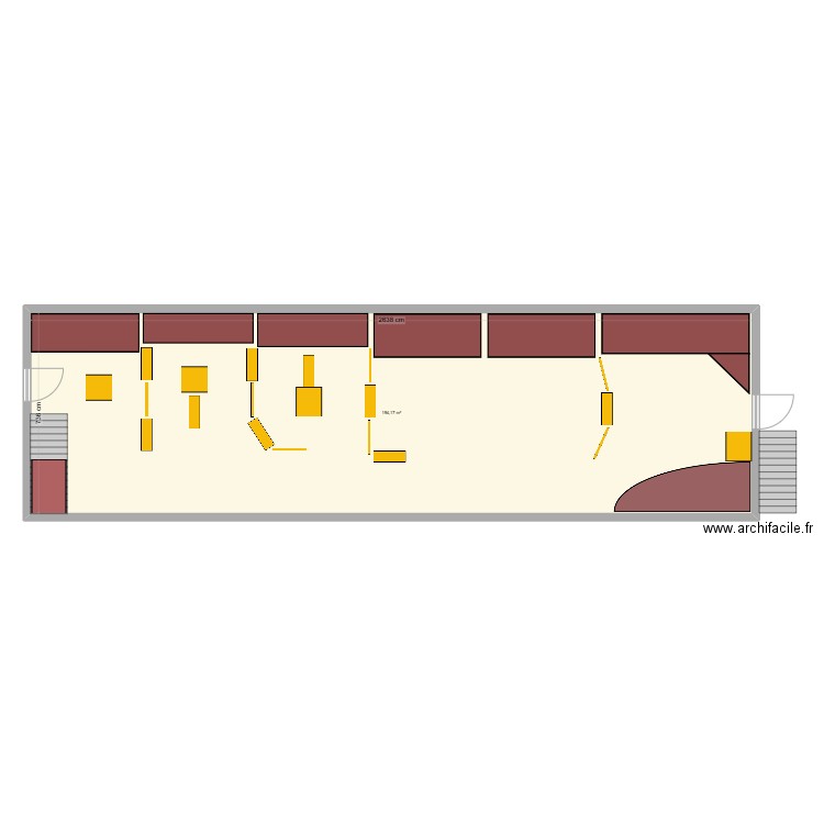 Exposition Monde Colonial. Plan de 1 pièce et 194 m2