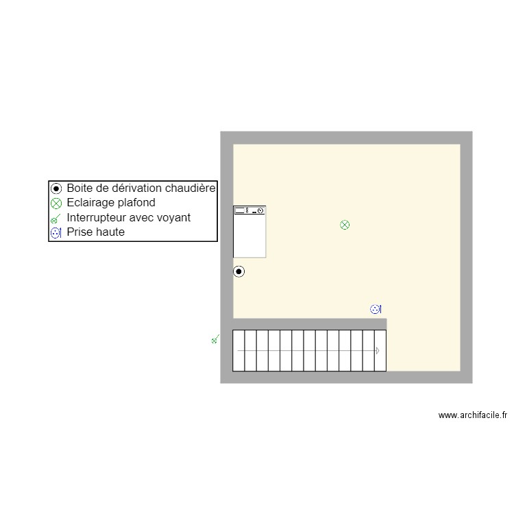 cave houplin ancoisne. Plan de 1 pièce et 22 m2