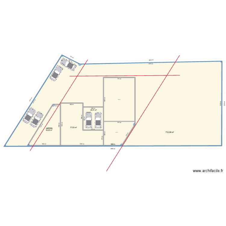 St Crep4. Plan de 6 pièces et 1287 m2