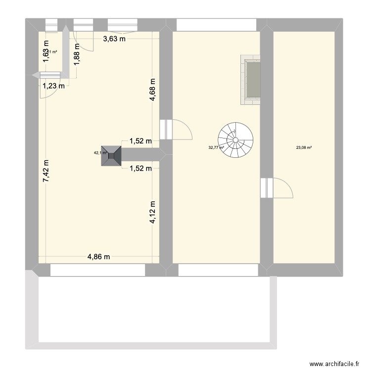 Vencimont2.0. Plan de 4 pièces et 100 m2