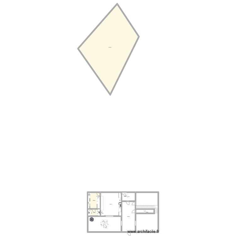 Natan niellen. Plan de 18 pièces et 673 m2