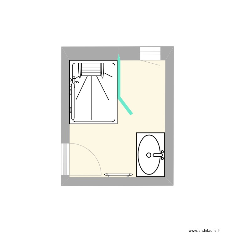 SCHNEIDER PROJET 2. Plan de 1 pièce et 4 m2