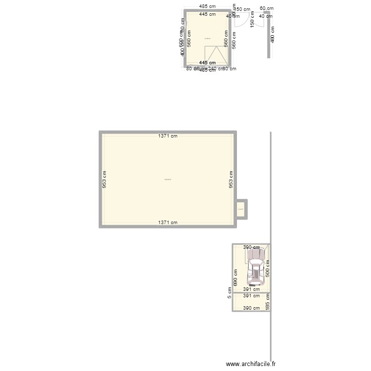 1234. Plan de 4 pièces et 184 m2