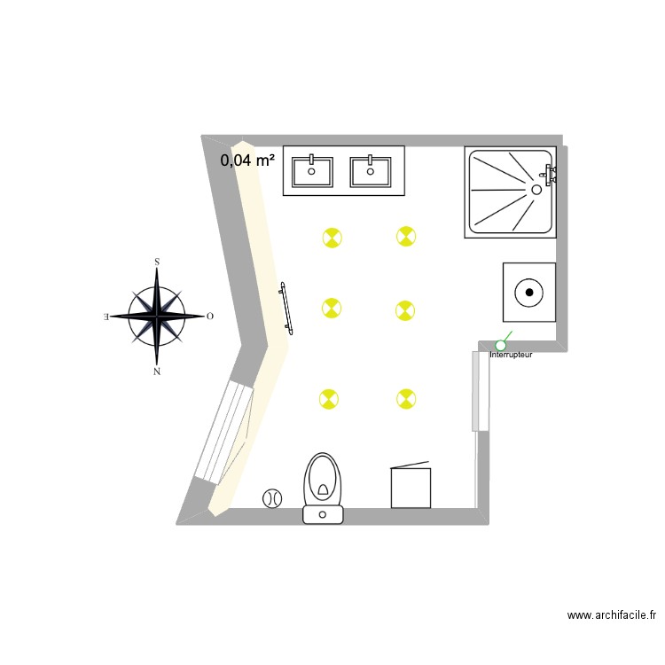 BSA . Plan de 1 pièce et 0 m2