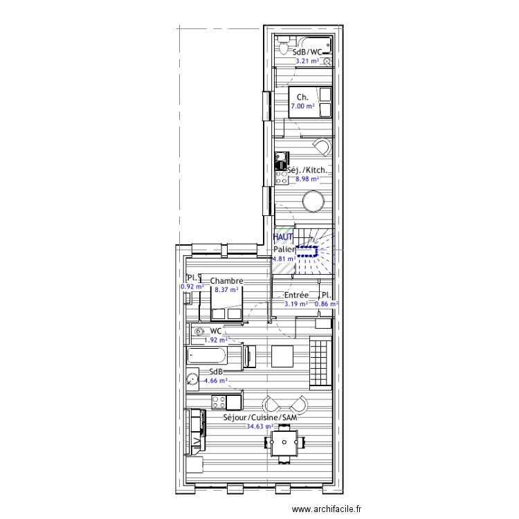 Projet Sedan. Plan de 0 pièce et 0 m2