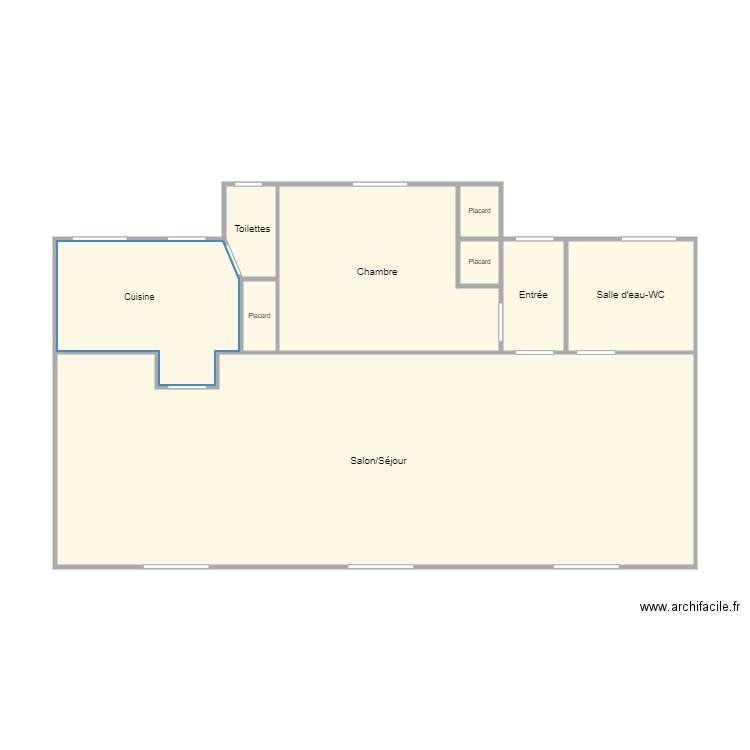 plan Guillerm christophe. Plan de 9 pièces et 72 m2