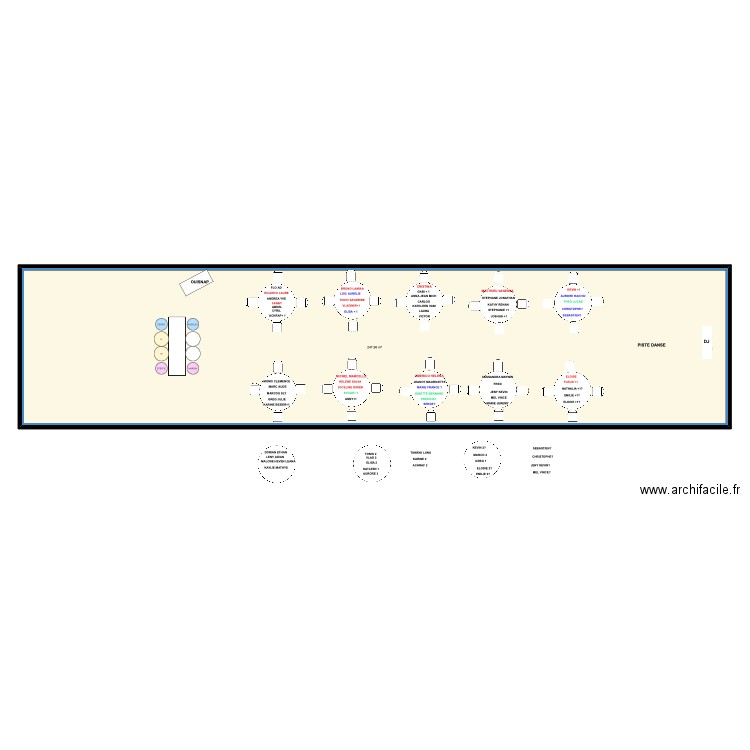 PLAN SALLE MARIAGE. Plan de 1 pièce et 248 m2