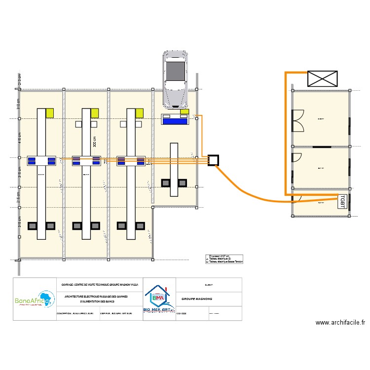 PLAN NEW GAINNE. Plan de 6 pièces et 375 m2