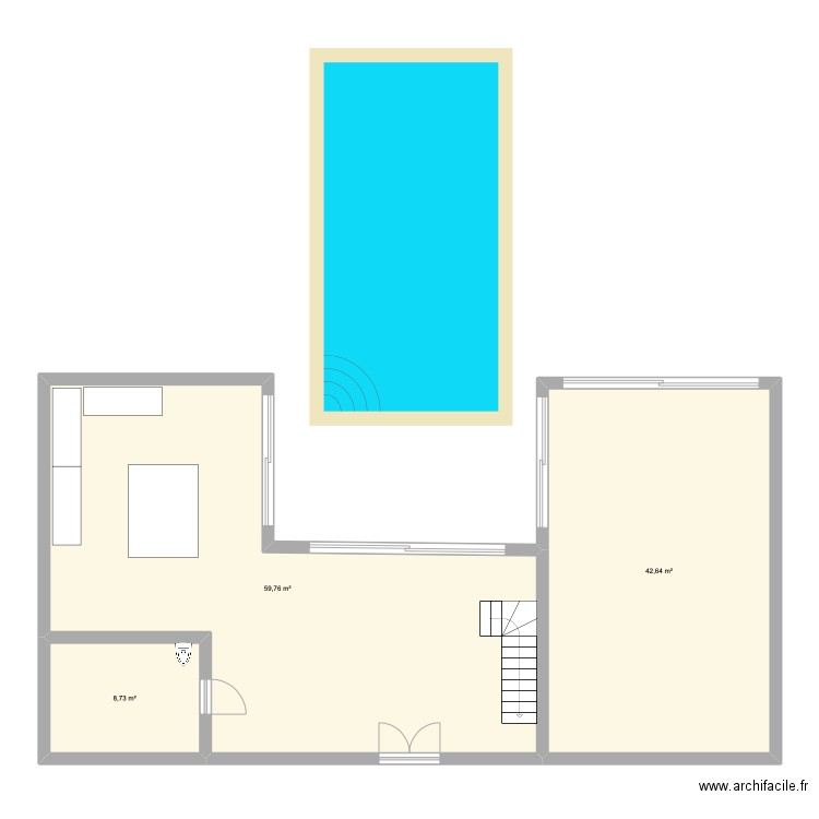 Maison Luis U. Plan de 3 pièces et 111 m2