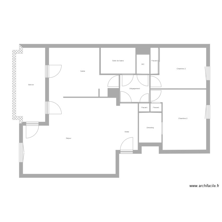 Cohen. Plan de 13 pièces et 103 m2