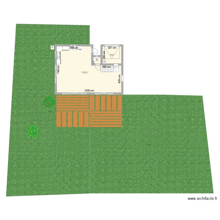 louise. Plan de 3 pièces et 73 m2