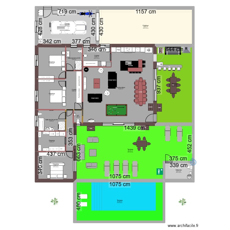 BonannoSud879x937. Plan de 17 pièces et 429 m2