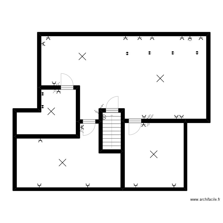 Tournai 118 etage. Plan de 5 pièces et 112 m2