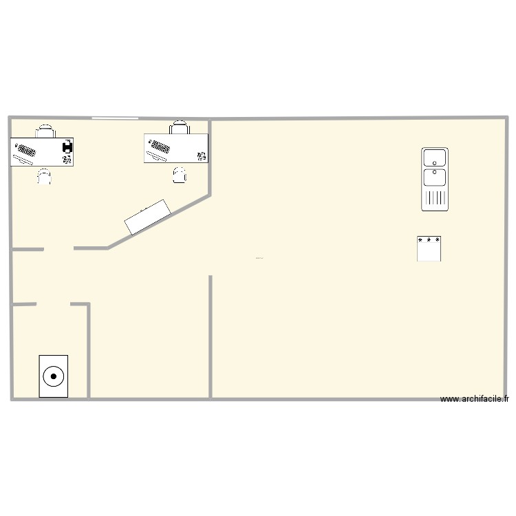 maison. Plan de 1 pièce et 1539 m2