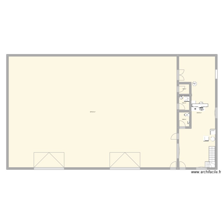 sci des marmot. Plan de 5 pièces et 395 m2