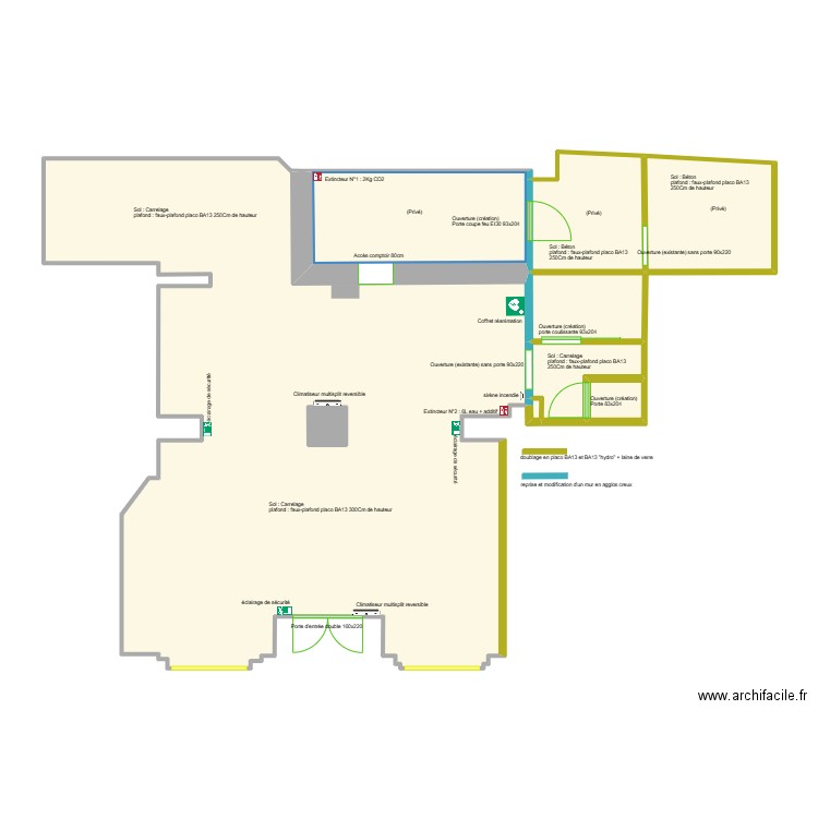 Bar Esport - divers infos. Plan de 9 pièces et 116 m2