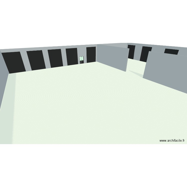 atelier. Plan de 1 pièce et 1160 m2